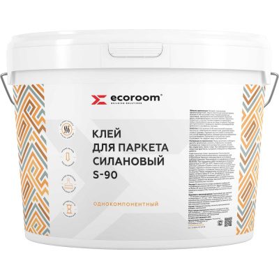 Клей для паркета силановый ECOROOM S-90, 6 кг