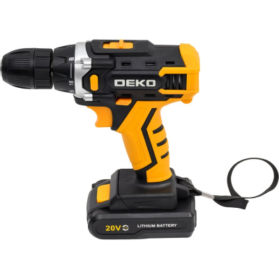 Аккумуляторная дрель-шуруповертDEKOBanger 20V ONE + BMC, 2x1.5Ah + 63 tools