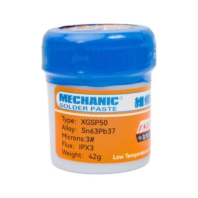 Паяльная паста Mechanic XGSP50 42гр - это специальное средство, которое
