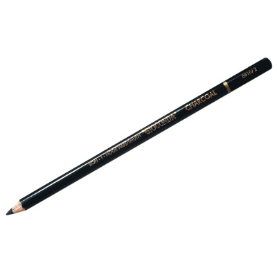 Карандаш угольный KOH-I-NOOR, 1 шт., "Gioconda", корпус черный, средняя твердость, 3,8 мм, 8810002001KS