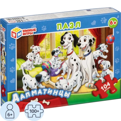 Пазл puzzle 104 детали Далматинцы, 4660254456150