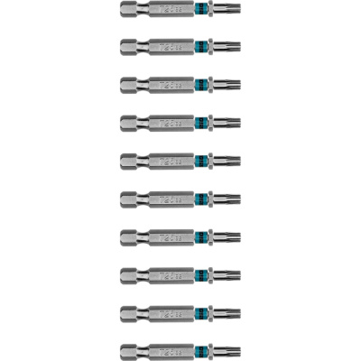 Бита GROSS Torx 25, 50мм, сталь S2, шестигр., 10 шт