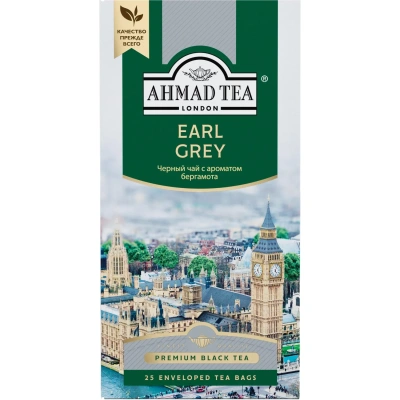Чай Ahmad Earl Grey Tea, 25 пак/упак