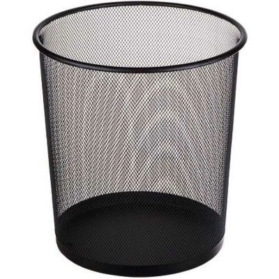 Корзина для бумаг PERFECTO LINEA Redonda 12 л, черная 22-700200 - сетчатая корзина