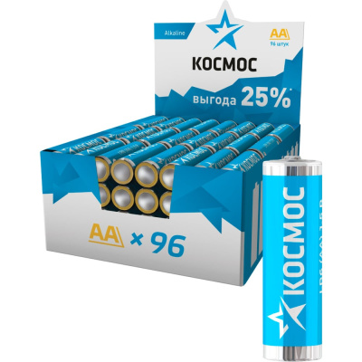 Алкалиновая батарейка LR6 КОСМОС KOCLR6 96BOX
