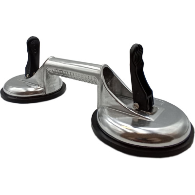 Алюминиевая зажимная двойная присоска для плитки и стекла TRIO-DIAMOND