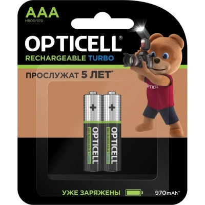 Аккумулятор Opticell Turbo ААА 970 mAh 2шт/уп (6080003)