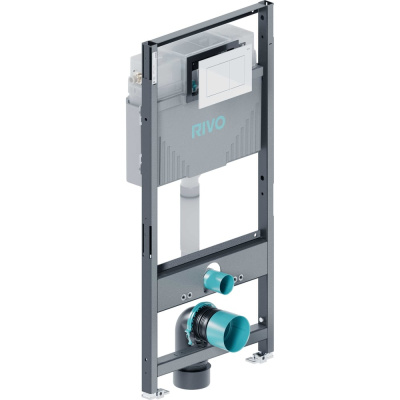 Комплект RIVO SYSTEMS Инсталляция для унитаза со сливным баком RIVO Set A + Панель смыва RIVO Touch Line Белый