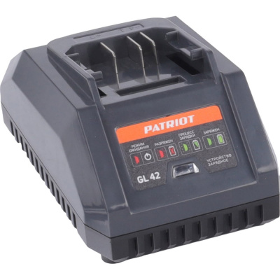 Устройство зарядное Patriot GL42, 40В платформа LCT, ток зарядки 2,0А, один слот
