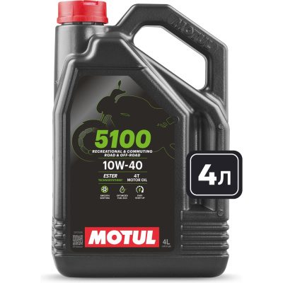 Моторное масло MOTUL 5100 4T 10W40 4 л