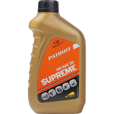 Масло для 4-х тактных двигателей Patriot SUPREME HD SAE 30 4T