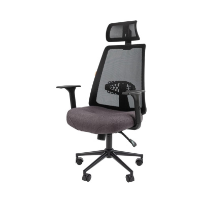 Офисное кресло CHAIRMAN 535 BLACK ткань, черный/серый 00-07142312