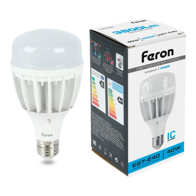 Светодиодная лампа 40W 230V E27 6400K Feron LB-65