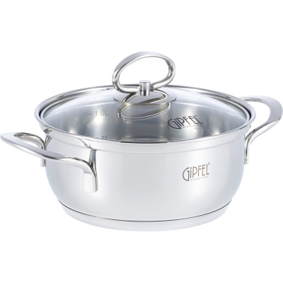 Кастрюля Gipfel из нержавеющей стали Sofia 16 см/1 л 2316