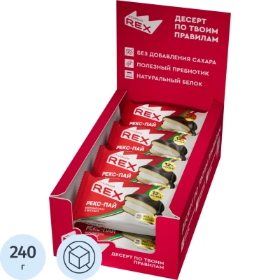 Печенье ProteinRex глазированное со вкусом ваниль 30гx8шт/уп