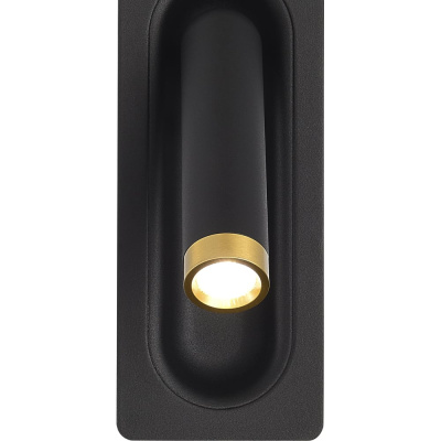 Светильник настенный ST-Luce черный/черный,латунь LED 1х3W 4000K ST luce