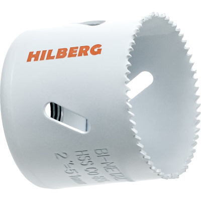 Коронка биметаллическая по металлу Hilberg 51мм, мелкий зуб, Bi-Metal Cobalt 8 (М42), CMS051