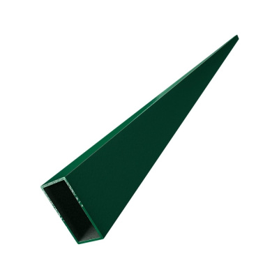Лага для забора Русская Свая 40x20x1.5 мм, 2,5 м, зеленая RAL 6005, цинк+ порошковое покрытие