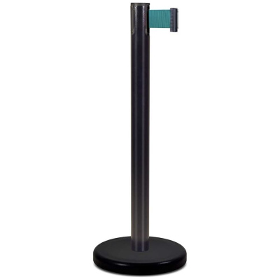 Стойка ограждения RUSBARRIER с лентой 2 м BSLN-Х86332 BLACK green