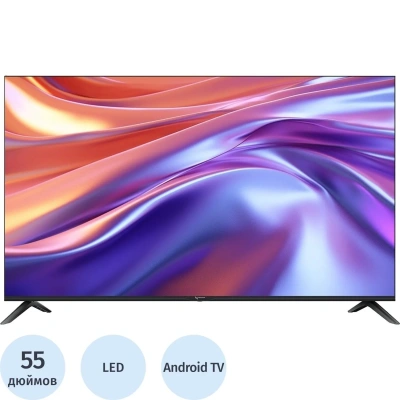 Телевизор Триколор H55U5500SA, SMART TV, 55', Ultra HD, 4K, черный