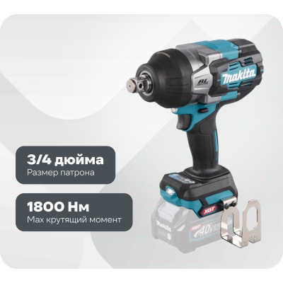 Гайковерт ударный Makita XGT BL без аккумулятора и ЗУ TW001GZ пригодится в шиномонтажной мастерской, гараже