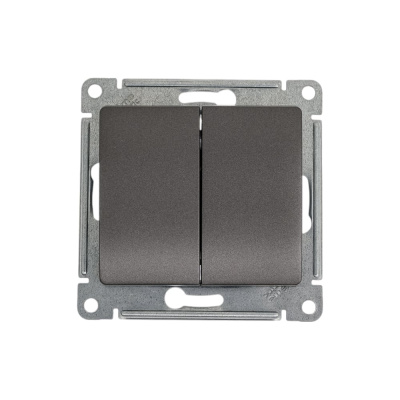 Двухклавишный переключатель Systeme Electric Glossa GSL001365