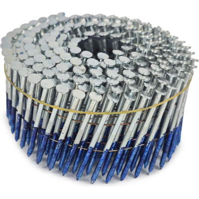 Строительные барабанные гвозди Finka 2.8х60 Ring NK цинк, 3000шт
