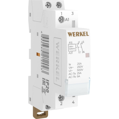 Контактор модульный WERKEL 25 A 2NO (1 мод.)
