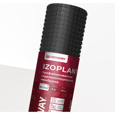 Профилированная мембрана из полиэтилена высокой плотности (HDPE) Izoway