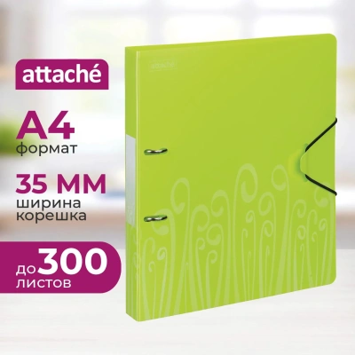 Папка на 2-х кольцах Attache Fantasy, салатов