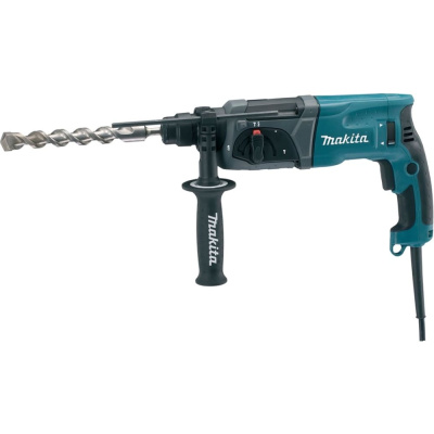 Перфоратор Makita HR2470X15 может работать как отбойный молоток и как дрель
