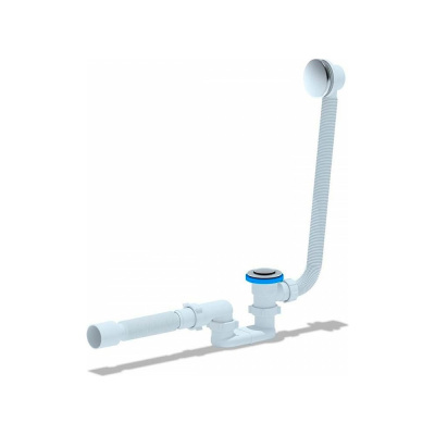 Сифон для ванны АНИ пласт клик клак 1 1/2"х40 EC055S закрывается и открывается путем нажатия на кнопку выпуска