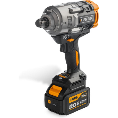 Гайковерт ударный RUNTEC PRO аккумуляторный 3/4, 20В, 2х6Ач, 1600Нм