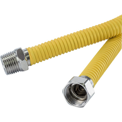 Подводка для газа металл. сильфон. в оплётке из ПВХ Millennium 250см 1/2" Внтр.-Нар. (Г/Ш)