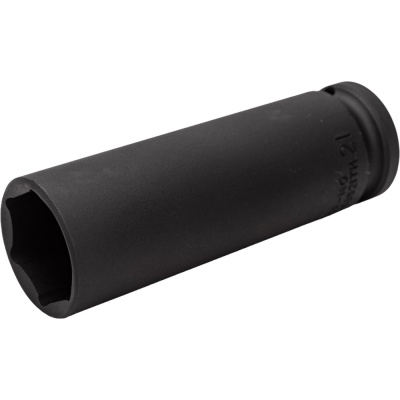 Головка тонкостенная 1/2", 6-ти гранная, L=85 мм, 21 мм FORCE