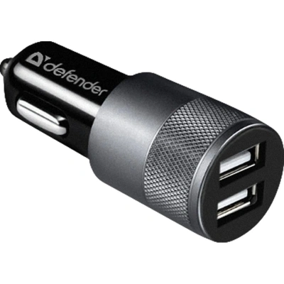 Зарядное устройство автомобильное Defender UCA-21 2USB, 5V/2.1A (83821)