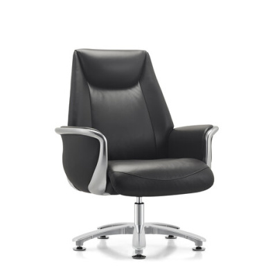 Кресло HAWASAN PREMIUM "EX-801", до 200 кг, алюминий, экокожа, черное, 533235