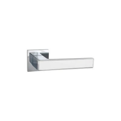 Дверные ручки S-Locked Z-811 CP/ White gloss S-Locked "ESOTERIC"