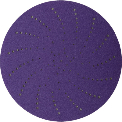 Круг шлифовальный c мультипылеотводом Purple P120, CERAMIC FILM Hookit CF775, 125 мм, 10 шт PROBOS 77586823-10
