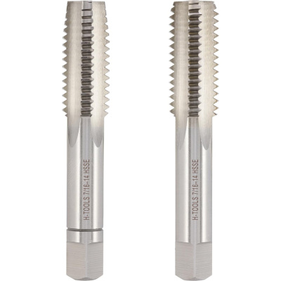 Метчик H-Tools UNC 7/16 -14 комплект из 2х шт. DIN352 HSSE 2B L-70мм a=6.2