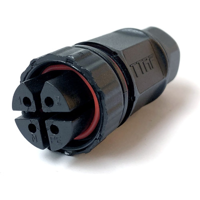Водостойкий 4-полюсный промышленный разъём TTAF Elektronik розетка 250V 20A IP68