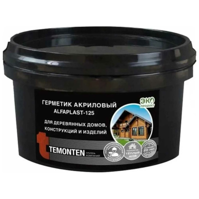 Герметик Alfaplast 125 Технология Теплый шов Золотистая сосна ведро 5 л/7 кг
