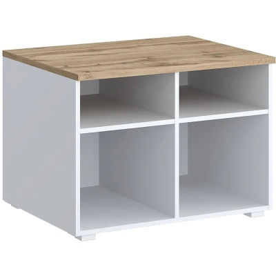 Тумба для оргтех. Комус Мебель K-Loft 241Т004 786х616х568 дуб натур./белый