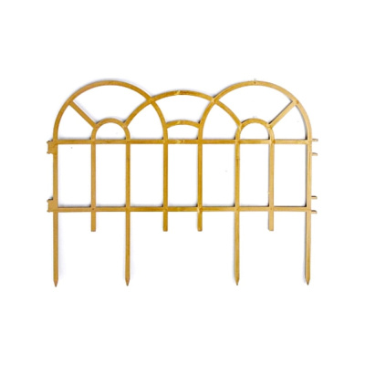 Декоративный забор Дачная мозаика Аркада золотистый "Ажурный" 14181 способен эффектно украсить практически любой участок