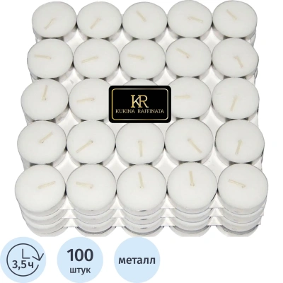 Свеча чайная 100 шт. в упаковке, 300295/501520