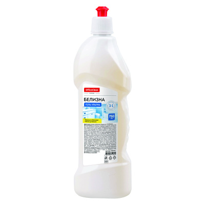 Средство чистящее отбеливающее OfficeClean "Белизна-гель", ультра, 3в1 хлор, 750мл