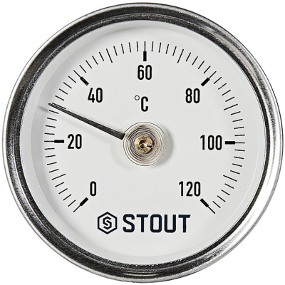 Термометр биметаллический STOUT SIM-1004-630015 накладной с пружиной