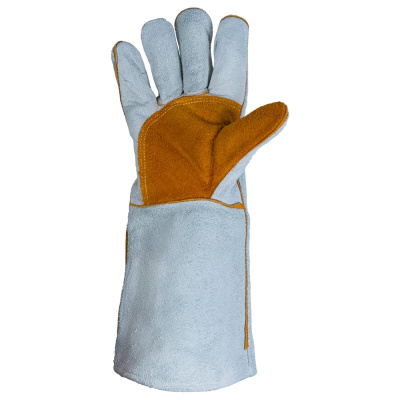 Удлиненные краги сварщика (сварочные краги) с подкладкой Jeta Safety