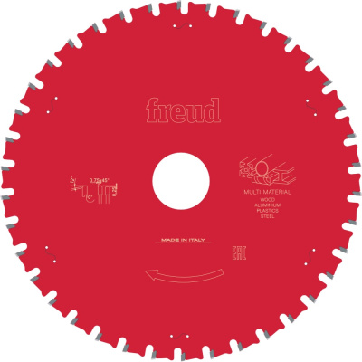 Пила дисковая (LP91M 001) 160х2/1.6х20 мм, Z30, A=0, HLTCG (CH) RIB, HH MULTIMATERIAL Freud