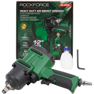 Гайковерт пневматический ударный Rockforce 1/2", 1400Нм